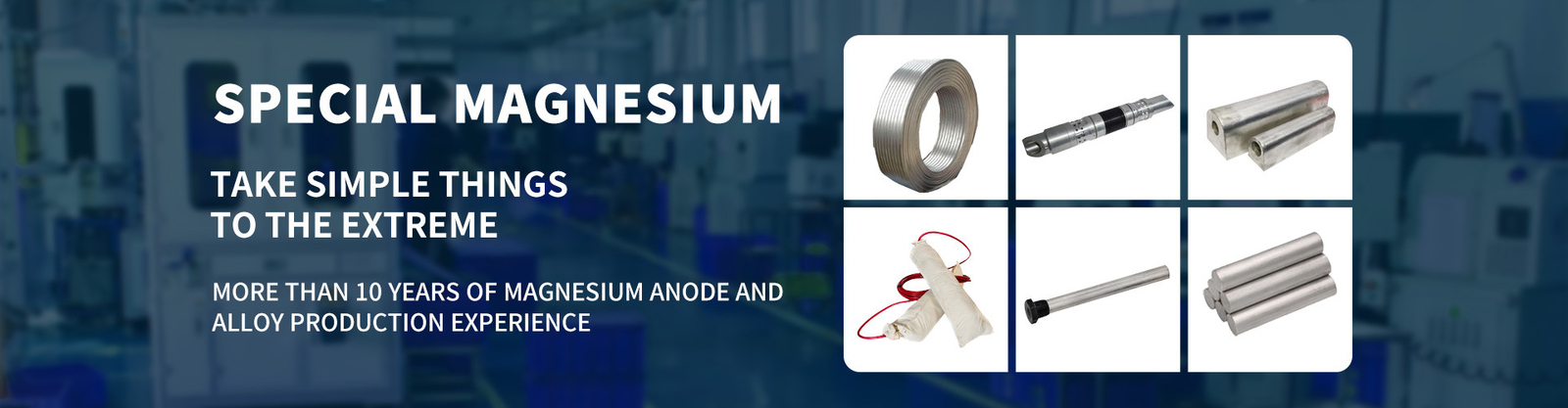 Anodes sacrificatoires de magnésium